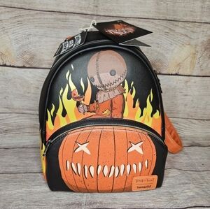 Loungefly Halloween Trick 'R Treat Sam & Jack-O'-Lantern Mini Backpack